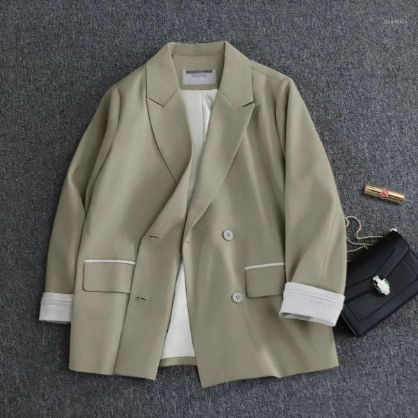 2020 spring new loose suit jacket female coat nine-point sleeve casual women's blazer fashion wild women's clothing1, White;black
2020 spring new loose suit jacket female coat nine-point sleeve casual women's blazer fashion wild women's clothing1, White;black