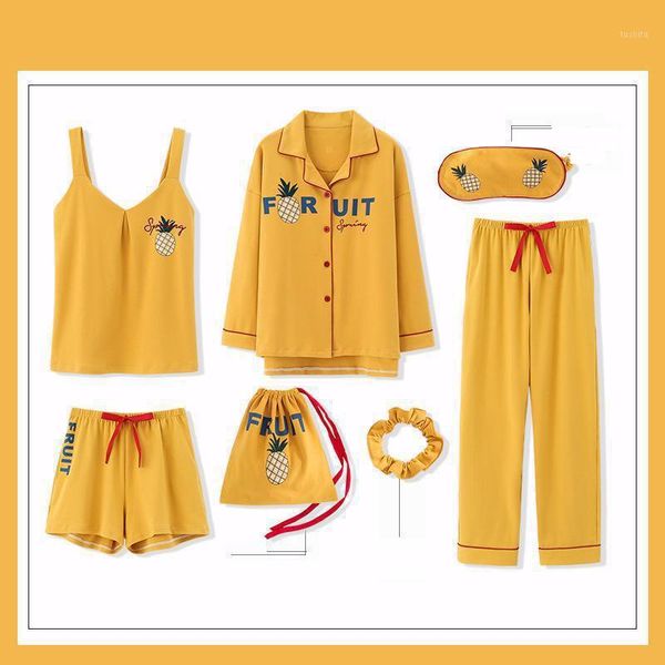 yellow 4pcs pajamas suit homewear for young lady cotton summer nightwear sleep set nightgown pyjamas casual sleepwear1, Black;red
yellow 4pcs pajamas suit homewear for young lady cotton summer nightwear sleep set nightgown pyjamas casual sleepwear1, Black;red