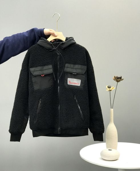 winter new mens and womens warm knitted lamb wool hooded warm jacket jacket windproof hooded zipper jacket free, Black
winter new mens and womens warm knitted lamb wool hooded warm jacket jacket windproof hooded zipper jacket free, Black
