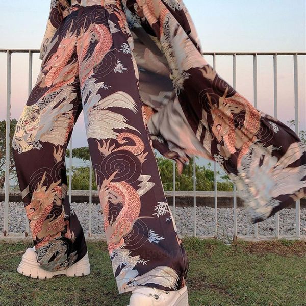 japanese style harajuku kimono high waist wide leg pants women dragon tiger print casual pants leisure loose harem trousers, Red
japanese style harajuku kimono high waist wide leg pants women dragon tiger print casual pants leisure loose harem trousers, Red