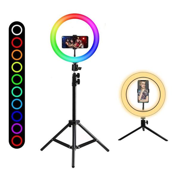 10inch rgb selfie ring lights 10colors led rim of ring lamp with tripod stand for p makeup phone youtube tiktok ringlight
10inch rgb selfie ring lights 10colors led rim of ring lamp with tripod stand for p makeup phone youtube tiktok ringlight
