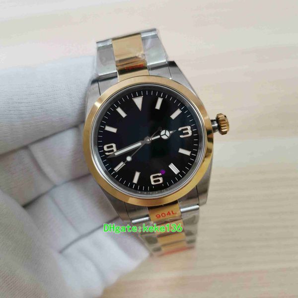 ew fashion 124273 36mm mem watch black dial yellow gold & steel two tones 316l sapphire mechanical automatic men's watches with accurat, Slivery;brown
ew fashion 124273 36mm mem watch black dial yellow gold & steel two tones 316l sapphire mechanical automatic men's watches with accurat, Slivery;brown