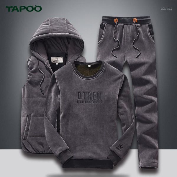men's tracksuits tapoo winter men's sets suits casual vest jackets mens leisure three suit warm hoodies pants with 4xl1, Gray
men's tracksuits tapoo winter men's sets suits casual vest jackets mens leisure three suit warm hoodies pants with 4xl1, Gray