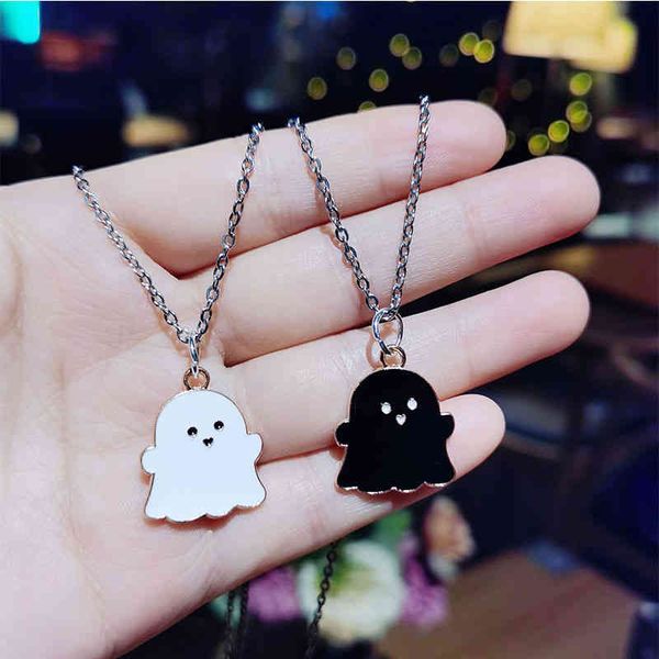 sweet necklace for girls cute pink fashion dripping ghost pendant jewelry friends valentines day gifts collares para mujer, Silver
sweet necklace for girls cute pink fashion dripping ghost pendant jewelry friends valentines day gifts collares para mujer, Silver