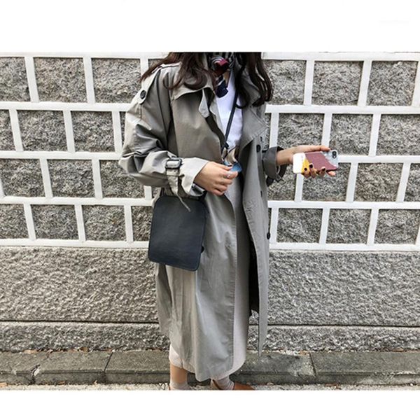 spring and autumn bf trench coat female 2020 fashion long casual windbreaker coat long-sleeved women outwears a2371, Tan;black
spring and autumn bf trench coat female 2020 fashion long casual windbreaker coat long-sleeved women outwears a2371, Tan;black
