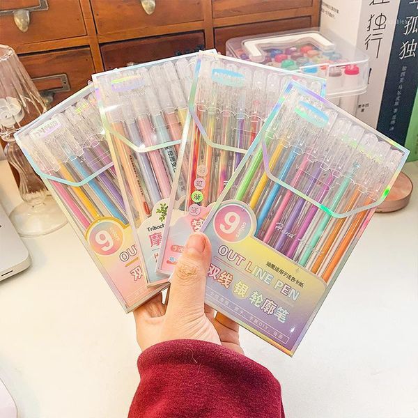 9pcs/set highlighter pen rainbow marker for journal marcadores fluorecent drawing pen school office supplies japanese stationery1, Black;red
9pcs/set highlighter pen rainbow marker for journal marcadores fluorecent drawing pen school office supplies japanese stationery1, Black;red