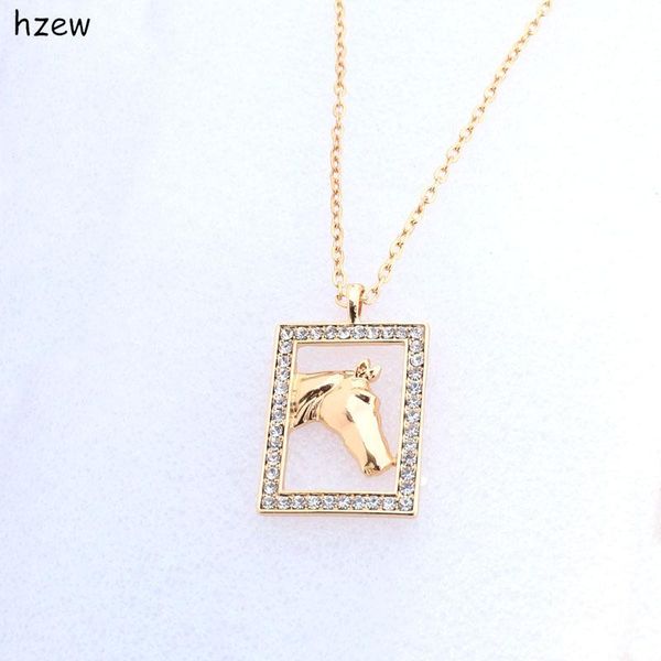 chains hzew crystal horse pendant necklaces rectangle brand necklace women fashion jewelry, Silver
chains hzew crystal horse pendant necklaces rectangle brand necklace women fashion jewelry, Silver