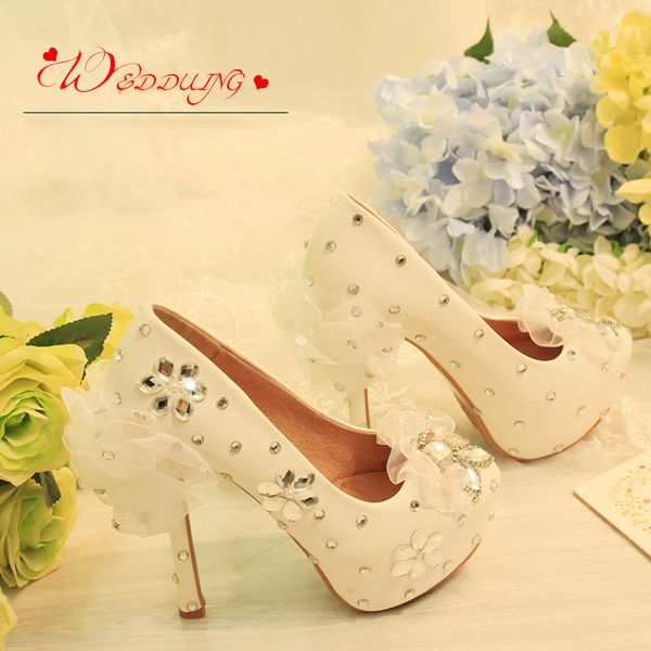 woman wedding high white heels crystal flowers bridal leather pumps party toe round platform strass shoes z6do, Black
woman wedding high white heels crystal flowers bridal leather pumps party toe round platform strass shoes z6do, Black