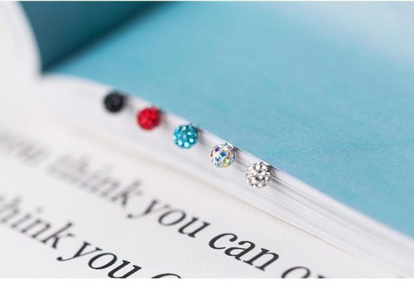 2020 the new s925 silver full diamond ball ear studs are fashionable, simple, temperament and color earrings 276, Golden;silver
2020 the new s925 silver full diamond ball ear studs are fashionable, simple, temperament and color earrings 276, Golden;silver