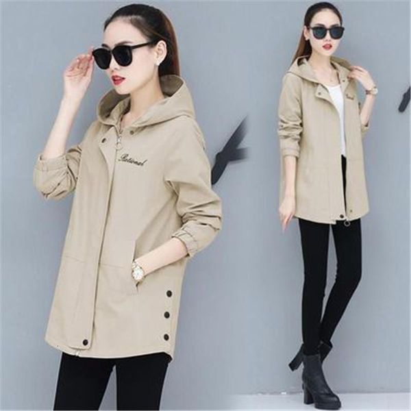 new 2020 spring autumn trench coat women's hooded long-sleeve casual windbreaker female plus size loose thin coat outerwear 3xl, Tan;black
new 2020 spring autumn trench coat women's hooded long-sleeve casual windbreaker female plus size loose thin coat outerwear 3xl, Tan;black