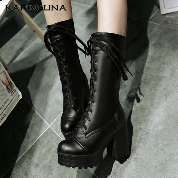 boots karin square high heels platform lace up wholesale plus size 43 autumn winter shoes mid-calf women1, Black
boots karin square high heels platform lace up wholesale plus size 43 autumn winter shoes mid-calf women1, Black