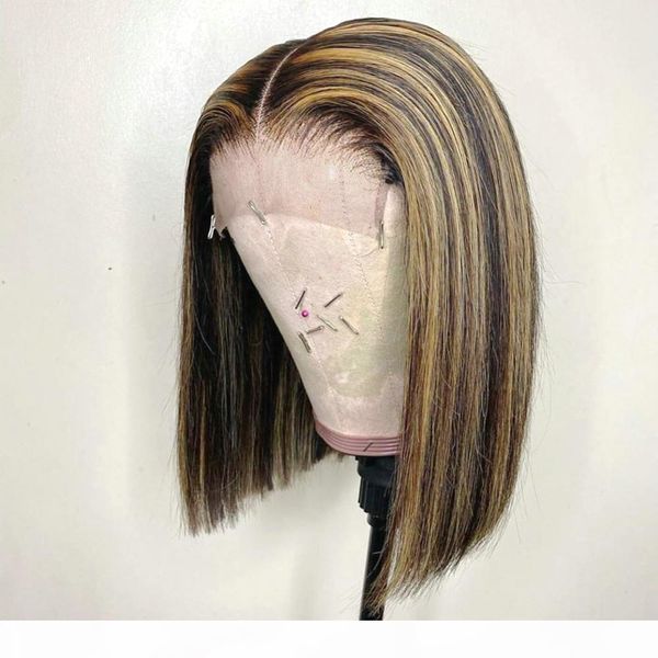 4x4 150 honey blond highlight color wig short bob wig ombre lace front human hair for women brazilian remy hair lace closure wig, Black;brown
4x4 150 honey blond highlight color wig short bob wig ombre lace front human hair for women brazilian remy hair lace closure wig, Black;brown
