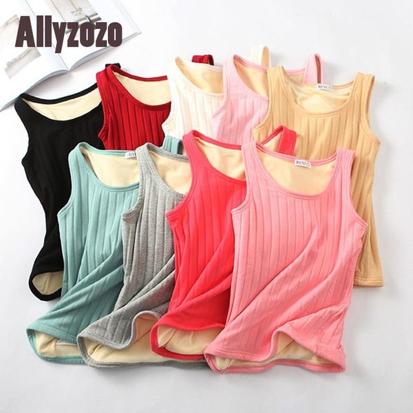 women autumn winter solid warm cotton tank with velvet ladies fashion slim female1, White
women autumn winter solid warm cotton tank with velvet ladies fashion slim female1, White