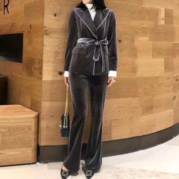 women's two piece pants 2021 winter style v-neck velvet long-sleeved suit jacket slim temperament straight-through trousers high qualit, White
women's two piece pants 2021 winter style v-neck velvet long-sleeved suit jacket slim temperament straight-through trousers high qualit, White