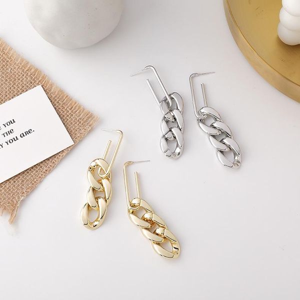 dangle & chandelier 2021 trendy vintage shiny gold color chain long drop earrings for women fashion jewelry pendientes, Silver
dangle & chandelier 2021 trendy vintage shiny gold color chain long drop earrings for women fashion jewelry pendientes, Silver