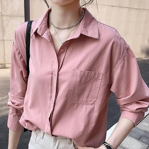 women's blouses & shirts casual white women blouse cotton autumn loose solid color shirt plus size clothing blusas mujer de moda 2021
women's blouses & shirts casual white women blouse cotton autumn loose solid color shirt plus size clothing blusas mujer de moda 2021