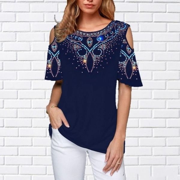 women's t-shirt short sleeve lady plus size fashionable slim fit spring summer printing o-neck tshirt casual 1, White
women's t-shirt short sleeve lady plus size fashionable slim fit spring summer printing o-neck tshirt casual 1, White