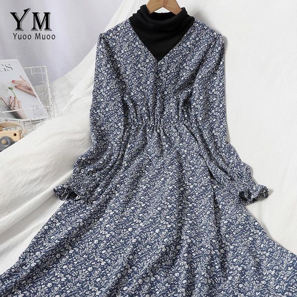 casual dresses yuoomuoo vintage flower print long female autumn turtleneck a-line dress lady sleeve chiffon women vestidos, Black;gray
casual dresses yuoomuoo vintage flower print long female autumn turtleneck a-line dress lady sleeve chiffon women vestidos, Black;gray
