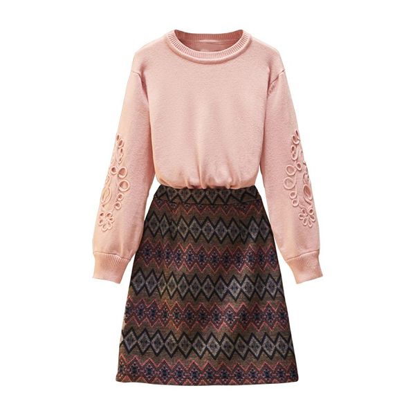 women's tracksuits big yards couture autumn women pink sweater pullover print skirt outfit two-piece leisure knitwear set clothing suit, Gray
women's tracksuits big yards couture autumn women pink sweater pullover print skirt outfit two-piece leisure knitwear set clothing suit, Gray