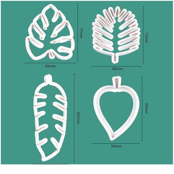 4pcs/set tropical leaves plastic reusable white cake decoration cutter molds diy baking tool kitchen supplies 3d handma jlldhk
4pcs/set tropical leaves plastic reusable white cake decoration cutter molds diy baking tool kitchen supplies 3d handma jlldhk