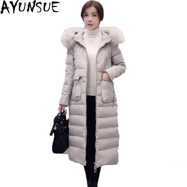 women's down & parkas 2021 real fur long jacket slim hooded white duck coat winter jackets women thicken warm snow wear st454, Black
women's down & parkas 2021 real fur long jacket slim hooded white duck coat winter jackets women thicken warm snow wear st454, Black