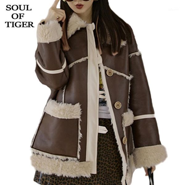 soul of tiger korean new winter clothes womens warm fur pu coats ladies casual loose faux leather jackets oversized streetwear1, Black
soul of tiger korean new winter clothes womens warm fur pu coats ladies casual loose faux leather jackets oversized streetwear1, Black