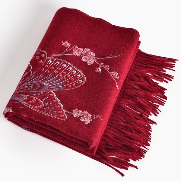 bride maid of honour 100% woman's winter scarf butterfly embroidered shawl and wrap for ladies scarves foulard hiver wool lie5, Blue;gray
bride maid of honour 100% woman's winter scarf butterfly embroidered shawl and wrap for ladies scarves foulard hiver wool lie5, Blue;gray