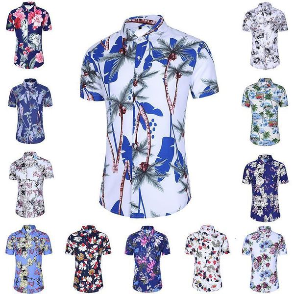 summer printed flower short sleeve shirts men streetwear harajuku hawaiian casual fashion beach pocket shirts for men, White;black
summer printed flower short sleeve shirts men streetwear harajuku hawaiian casual fashion beach pocket shirts for men, White;black