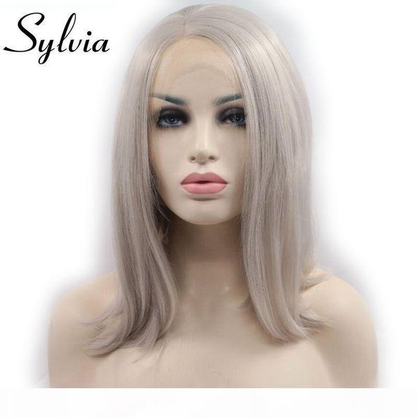 sylvia silver grey short bob wigs synthetic lace front wig heat resistant fiber short straight hair for women, Black
sylvia silver grey short bob wigs synthetic lace front wig heat resistant fiber short straight hair for women, Black