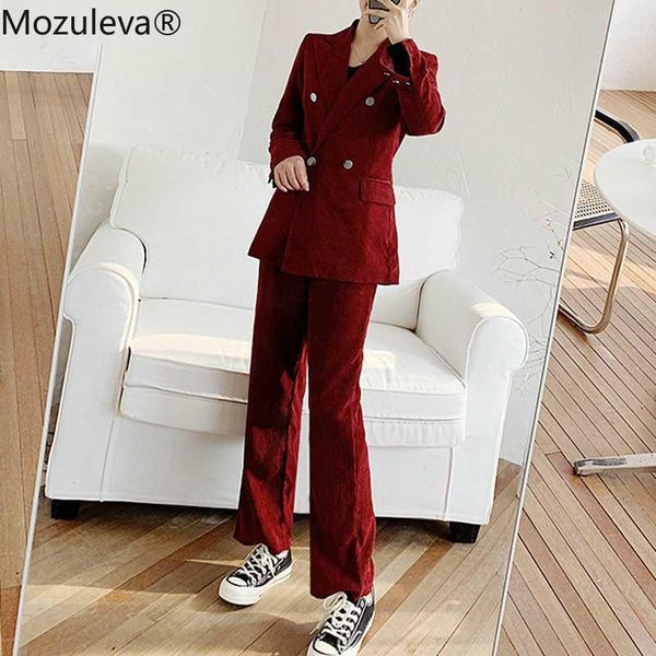 mozuleva two pieces ladies outfits vintage chic double-breasted women corduroy blazers & female trousers high waist suit pants1, White;black
mozuleva two pieces ladies outfits vintage chic double-breasted women corduroy blazers & female trousers high waist suit pants1, White;black