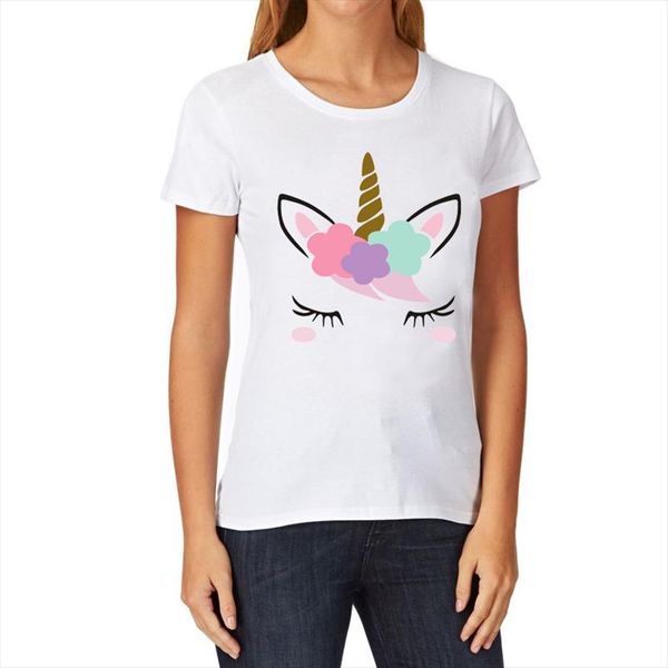 summer t shirt women cute unicorn face design children funny t shirt harajuku letter print tshirt casual short sleeve clothes, White
summer t shirt women cute unicorn face design children funny t shirt harajuku letter print tshirt casual short sleeve clothes, White