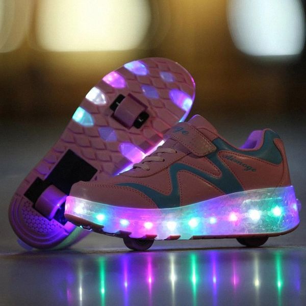 children led light shoes kids glowing sneakers with wheels boy girl roller skate casual shoes zapatillas zapatos con rueda #sv3e
children led light shoes kids glowing sneakers with wheels boy girl roller skate casual shoes zapatillas zapatos con rueda #sv3e