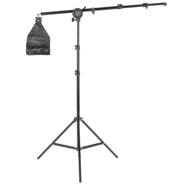 lighting & studio accessories po reflector arm stand holder boom with 2m light