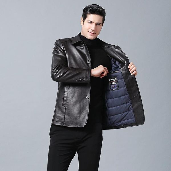 down leather feather short canada outdoor workwear thick warm men's winter jacket kg-223, Black
down leather feather short canada outdoor workwear thick warm men's winter jacket kg-223, Black