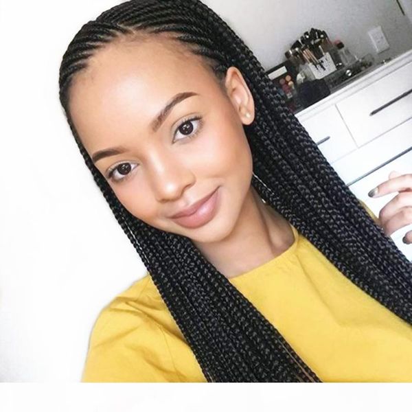 heat resistant braided synthetic wigs high density long box braids lace front wig heat resistant fiber micro braided synthetic wigs, Black
heat resistant braided synthetic wigs high density long box braids lace front wig heat resistant fiber micro braided synthetic wigs, Black
