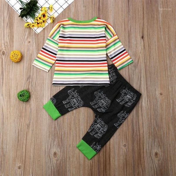 explosive round neck long sleeve rainbow rhino pattern pants baby children's clothing set a261, White
explosive round neck long sleeve rainbow rhino pattern pants baby children's clothing set a261, White