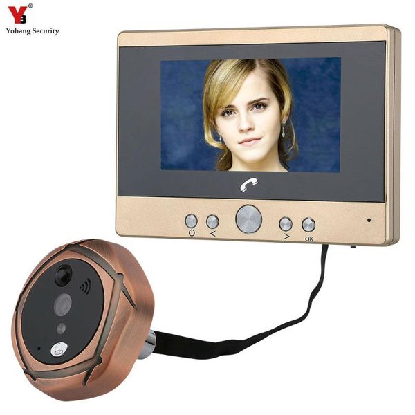 yobang security 4.3" tft screen digital intercom peephole door viewer camera pir motion detection doorbell
yobang security 4.3" tft screen digital intercom peephole door viewer camera pir motion detection doorbell