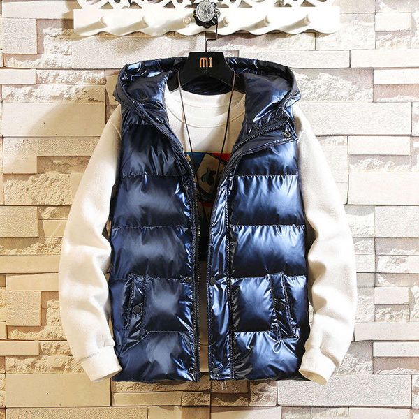 new autumn down men's short large thickened winter wear light inside and outside vest anti season cotton jacket, Gray
new autumn down men's short large thickened winter wear light inside and outside vest anti season cotton jacket, Gray