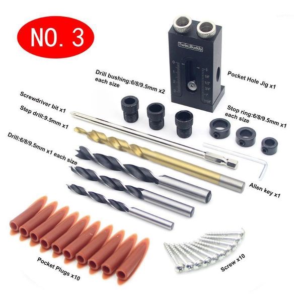 pocket hole jig set aluminum alloy punch locator workshop diy tools mini portable durable screwdriver drill bits woodworking1
pocket hole jig set aluminum alloy punch locator workshop diy tools mini portable durable screwdriver drill bits woodworking1