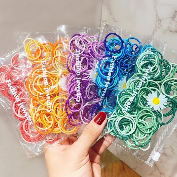 hair accessories 100pcs/pack girls cute candy colorful basic elastic bands rubber band scrunchie kids fashion, Slivery;white
hair accessories 100pcs/pack girls cute candy colorful basic elastic bands rubber band scrunchie kids fashion, Slivery;white