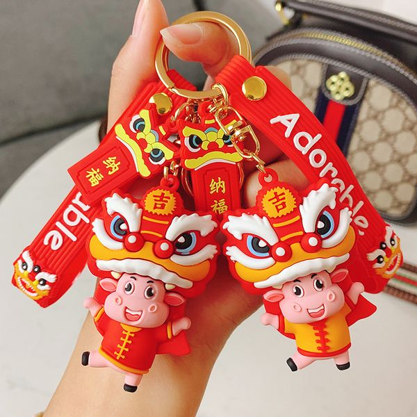 Spring Festival New Year gift cute dripper lion cattle keychain creative fashion bag hanging couple creative wholesale
Spring Festival New Year gift cute dripper lion cattle keychain creative fashion bag hanging couple creative wholesale