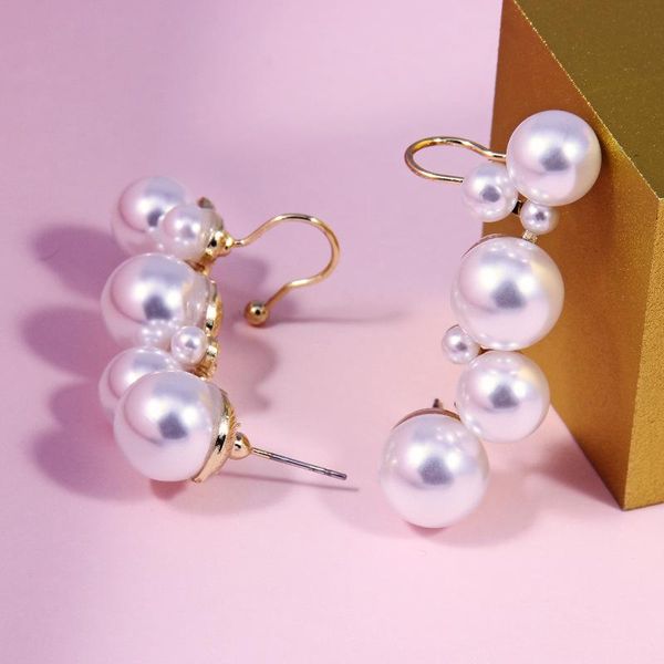 2021 popular new size pearl earrings fashion personality wild pearl earrings trendy women, Silver
2021 popular new size pearl earrings fashion personality wild pearl earrings trendy women, Silver