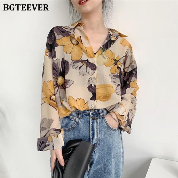 bgteever floral print summer blouses for women single-breasted loose shirts female 2020 vintage spring blouses femme1, White
bgteever floral print summer blouses for women single-breasted loose shirts female 2020 vintage spring blouses femme1, White