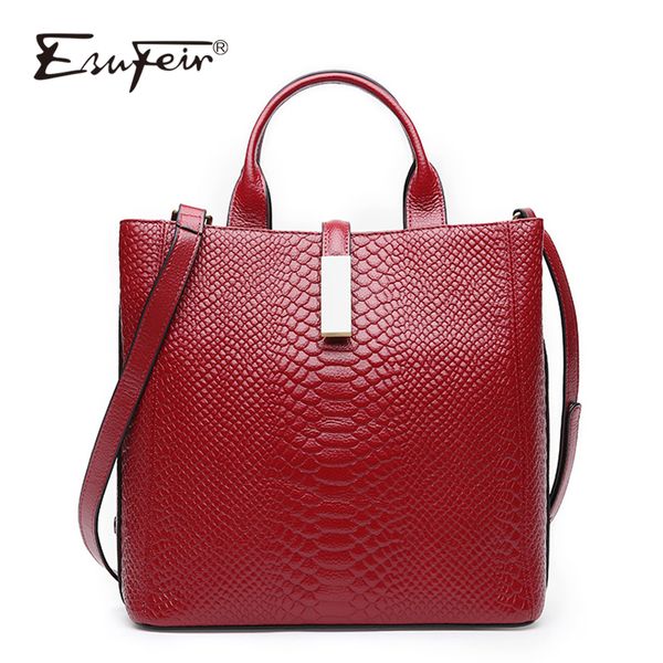 esufeir genuine leather handbag for women cow leather serpentine embossed shoulder bag famous brand women bag casual tote bags c0121
esufeir genuine leather handbag for women cow leather serpentine embossed shoulder bag famous brand women bag casual tote bags c0121