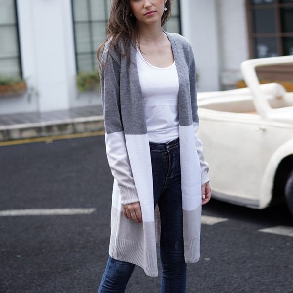fashion cardigans knitted sweaters women autumn thin knit cardigan sweater cotton long outwear coat female plus size 2xl 201128, White;black
fashion cardigans knitted sweaters women autumn thin knit cardigan sweater cotton long outwear coat female plus size 2xl 201128, White;black