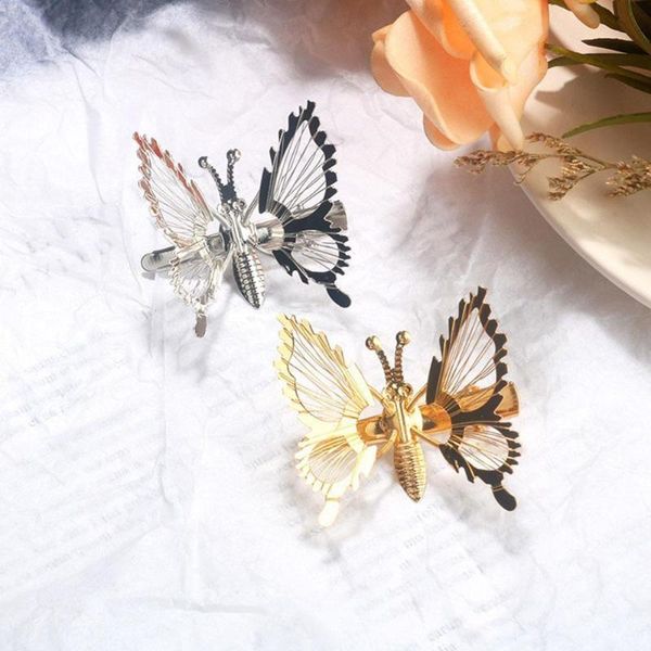 metallic butterfly hair clips grip claw barrettes hollow clamps jaw hairpin headdress hairpin wedding accessories tool, Slivery;white
metallic butterfly hair clips grip claw barrettes hollow clamps jaw hairpin headdress hairpin wedding accessories tool, Slivery;white