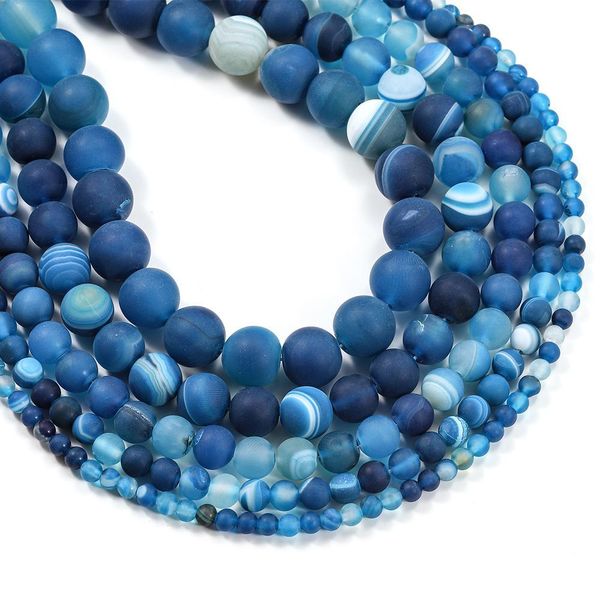 1strand lot 4 6 8 10 12mm blue matt natural stone stripe agates round loose beads for diy bracelet jewelry makings supplies h jlllus
1strand lot 4 6 8 10 12mm blue matt natural stone stripe agates round loose beads for diy bracelet jewelry makings supplies h jlllus