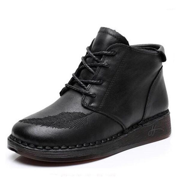 boots lace-up side zipper winter fashion casual shoes woman ankle flat non-slip wear genuine leather women1, Black
boots lace-up side zipper winter fashion casual shoes woman ankle flat non-slip wear genuine leather women1, Black