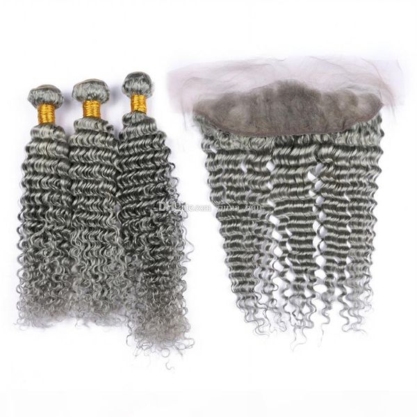 grey 8a peruvian virgin hair sliver gray deep wave curly hair weave wavy with 13*4 lace frontal closure unprocess human hair bundles, Black;brown
grey 8a peruvian virgin hair sliver gray deep wave curly hair weave wavy with 13*4 lace frontal closure unprocess human hair bundles, Black;brown