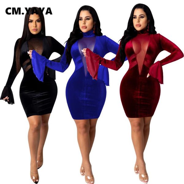 casual dresses cm.yaya women mesh see though velvet patchwork turtleneck long sleeve bodycon midi dress elegant party, Black;gray
casual dresses cm.yaya women mesh see though velvet patchwork turtleneck long sleeve bodycon midi dress elegant party, Black;gray
